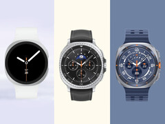 De drie aankomende Galaxy Watch releases van Samsung naast elkaar afgebeeld. (Afbeeldingsbron: via Evan Blass - bewerkt)