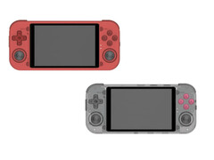 Tot nu toe zijn er verschillende Powkiddy RGB50 kleurconcepten getoond, waaronder deze doorschijnende en rode opties. (Afbeeldingsbron: James Dewitz - bewerkt)