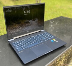 Nvidia's GeForce RTX 5060 en RTX 5050 GPU's zullen een toekomstige HP Victus 16 gaming-laptop aandrijven die hier is afgebeeld (bron: Notebookcheck)