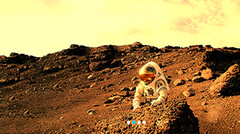 NASA CHAPEA-deelnemers zullen een jaar lang in een gesimuleerde Mars-habitat leven. (Bron: NASA)