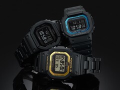 De aankomende Casio GW-BX5600 zal zeer waarschijnlijk koolstofvezel onderdelen bevatten. [Afgebeeld, de horloges uit de GW-B5600BC-serie] (bron:Casio)