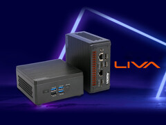 De Liva Z11 Plus kan worden uitgerust met maximaal de Intel Core Ultra 7 255H. Afgebeeld: een promofoto van de mini PC. (Afbeeldingsbron: ECS)