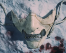 Het Atsu-masker uit de PlayStation State of Play-trailer van Ghost of Yotei (bron: PlayStation YT)