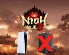 Nioh 3-logo getoond boven PS5- en Xbox-consoles