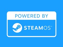 Apparaten waarop SteamOS uit de doos wordt gedraaid, hebben het Powered by SteamOS-logo. (Afbeeldingsbron: Valve