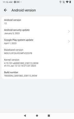 Lenovo Tab M8 2023 software