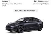Tesla biedt nu inventaris Model Y aan voor minder dan $35.000 (Afbeeldingsbron: Tesla)