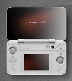AYANEO lijkt een tweede versie van de FLIP te hebben gemaakt, waarbij het apparaat wordt opgesplitst in een variant met toetsenbord en met dubbel scherm. (Afbeeldingsbron: AYANEO)