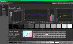 Grijswaarden na kalibratie