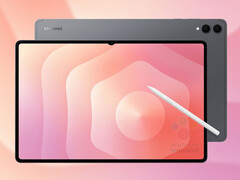 De Galaxy Tab S11 Ultra in een van de vermoedelijke lanceringskleuren. (Afbeeldingsbron: via WinFuture - bewerkt)