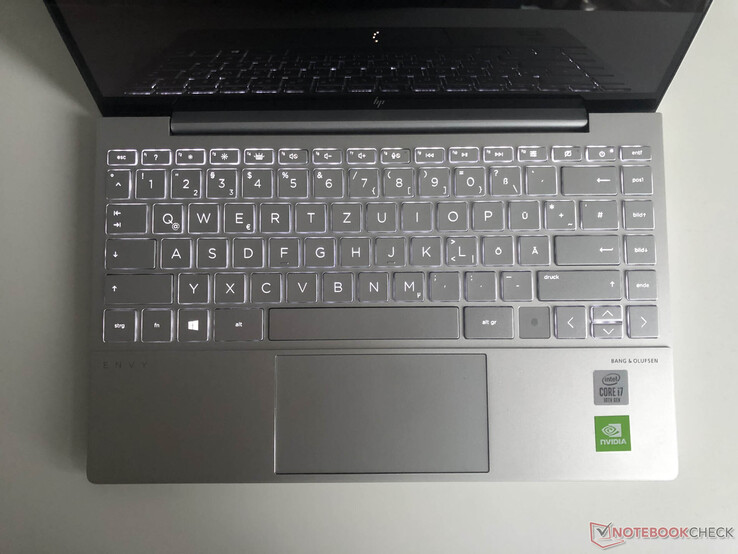 Het toetsenbord van de HP Envy 13-ba0001ng heeft achtergrondverlichting