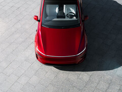 De nieuwe Tesla Model Y in Ultra Red (bron: Tesla)