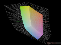 vs. Adobe RGB: 40,7% dekking