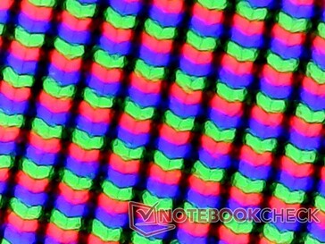 Sub-pixel rangschikking met matte coating