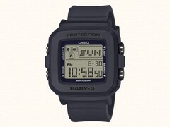 Casio's Baby-G BGD-10KH horloges (BGD-10KH-2C afgebeeld) hebben een vierkant display. (Afbeeldingsbron: Casio, bewerkt)