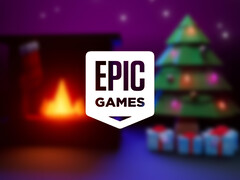 Monument Valley I en II zijn momenteel beschikbaar als gratis mobiele spellen. Afgebeeld: een kerst promofoto van de storefront. (Afbeeldingsbron: Epic Games Store)