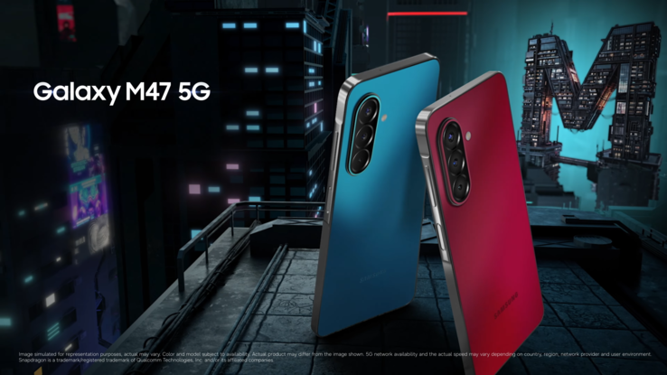 De Galaxy M47 5G is verkrijgbaar in twee kleuren.