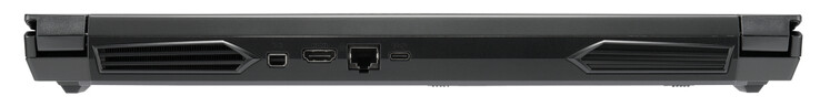 Achterzijde: Mini DisplayPort 1.4, HDMI 2.0, Gigabit Ethernet, USB 3.2 Gen 2 (Type-C; DisplayPort 1.4)
