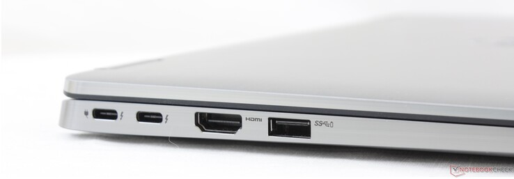 Linkerkant: 2x USB-C + Thunderbolt 3, HDMI 2.0, USB-A 3.2 Gen. 1