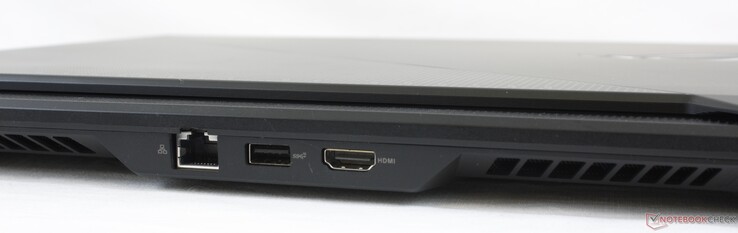 Achterzijde: Gigabit RJ-45, USB-A 3.2, HDMI 2.0b