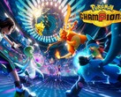 In de officiële promotieafbeelding voor Pokémon Champions staan spannende tactische gevechten centraal.
