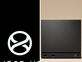 Het Project Helix-logo naast een afbeelding van de Steam Machine