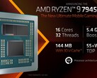 AMD's eerste laptopchip met 3D V-cache is online gebenchmarkt (afbeelding via AMD)