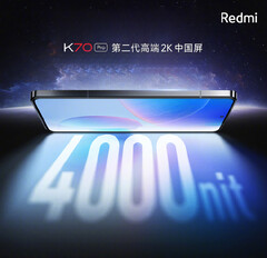 De Redmi K70 Pro zou de eerste smartphone zijn met een 4.000-nit beeldscherm. (Afbeeldingsbron: Xiaomi)