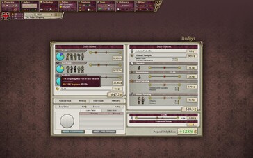 Afbeelding: Een screenshot van de gameplay van Victoria II.