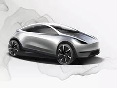 De teaser van het eerste Model 2-platform. (Afbeeldingsbron: Tesla)