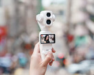 De DJI Osmo Pocket 4P in de kleur Pearl White.