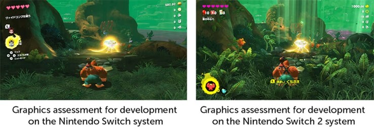 Donkey Kong Bananza vergelijking als een Switch vs. Switch 2 spel (Afbeelding bron: Nintendo of America)