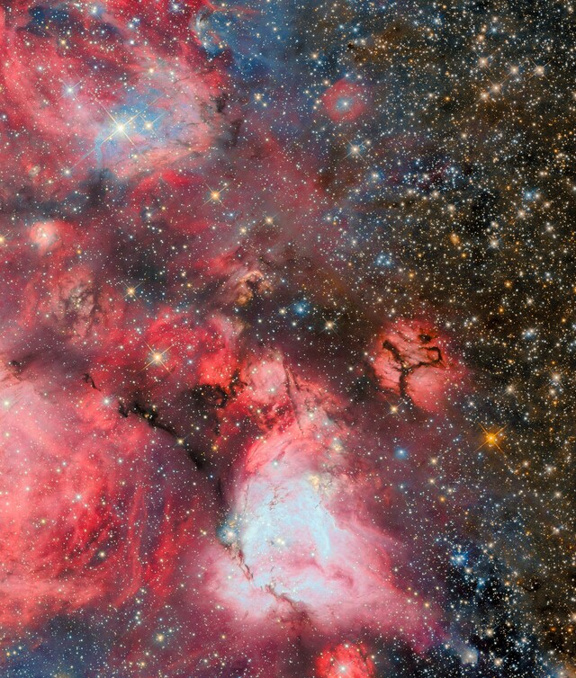 Hubble-opname van N159 (Afbeeldingsbron: ESA/Hubble, NASA en R. Indebetouw)