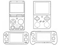 Afbeeldingen van verschillende Anbernic-retroconsoles
