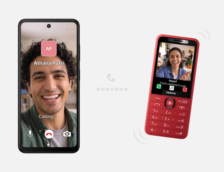 De HMD Nokia 215 4G 2e editie in de kleur rood