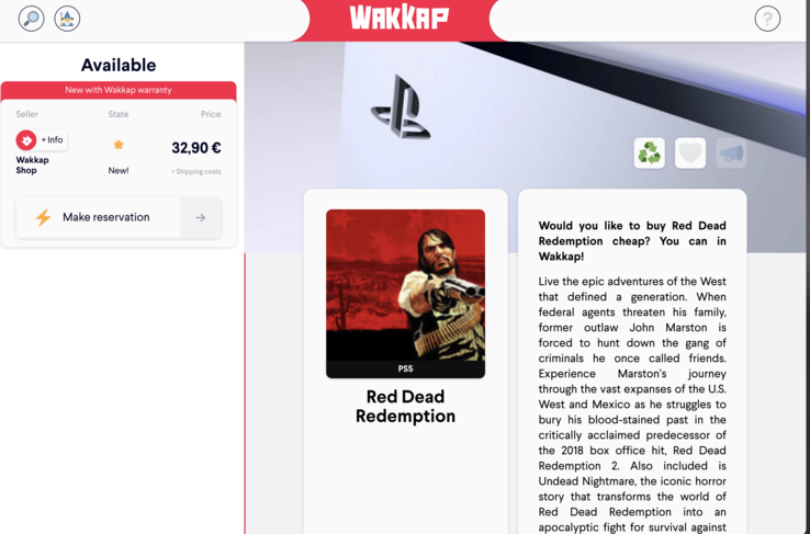 De Wakkap-vermelding toont een prijs van 32,90 euro.