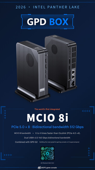 De Panther Lake-aangedreven Box mini PC met MCIO (machine vertaald)