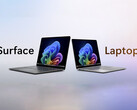 Microsoft zal naar verwachting nieuwe 'for Business'-laptops leveren in 13,8-inch en 15-inch formaten, oudere modellen afgebeeld.
