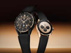 De TAG Heuer Connected Calibre E4 Golden Bright en Bright Black Edition smartwatches. (Afbeelding bron: TAG Heuer)
