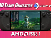 AMD FSR 3.1 en frame-generatie op Valve Steam Deck stuwen de gaming-prestaties omhoog (Afbeeldingsbron: ETA Prime)
