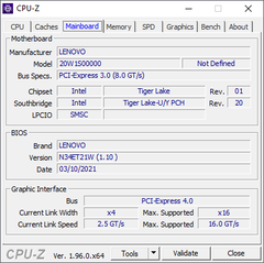 CPU-Z moederbord