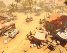 Een afbeelding van een militair kamp in Expeditions: Rome.