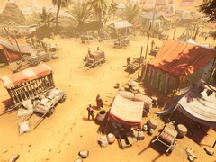 Een afbeelding van een militair kamp in Expeditions: Rome.