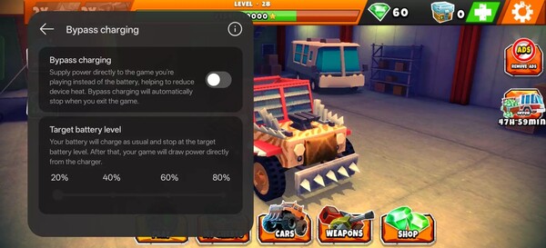 Bypass opladen op apparaten zoals de OnePlus 13R is momenteel beperkt tot gaming. (Afbeeldingsbron: OnePlus Community)
