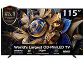 De TCL X955 MAX TV heeft een 115-inch QD Mini LED-paneel met een variabele vernieuwingsfrequentie van 144 Hz (Afbeelding bron: TCL)