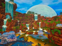 Een afbeelding van een basis in The Planet Crafter, momenteel met 50% korting verkrijgbaar op Steam.