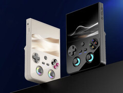 De Anbernic RG477V in zijn twee lanceringskleuren. (Afbeeldingsbron: Anbernic - bewerkt)