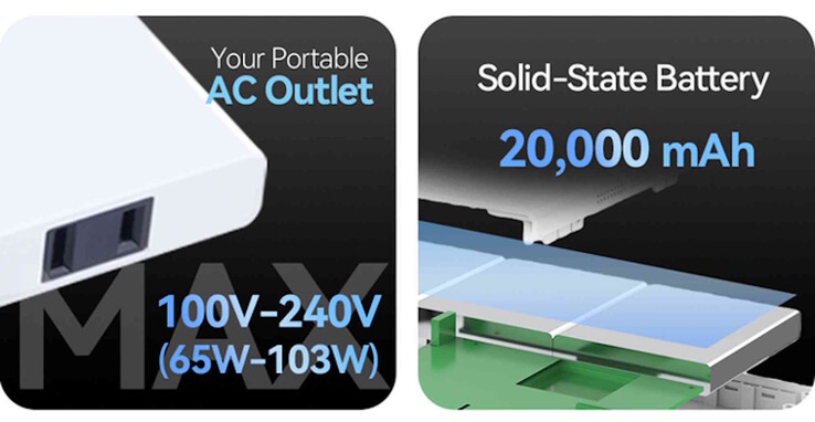 De Nomad N1 is een slanke powerbank met AC-aansluiting en solid-state batterij (Afbeelding bron: Nomad)