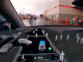 AI DRIVR op YouTube demonstreert hoe zijn Tesla op FSD v12 met opmerkelijk gemak door een Costo-parkeerplaats navigeert. (Afbeeldingsbron: AI DRIVR op YouTube)