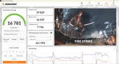 3DMark Fire Strike in batterijmodus